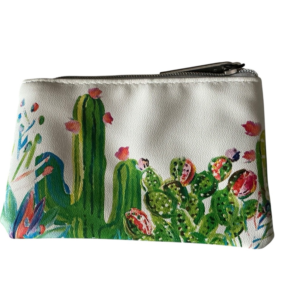 Starbucks Arizona dessert garden coin purse with key ring ,zipper New - Picture 3 of 5